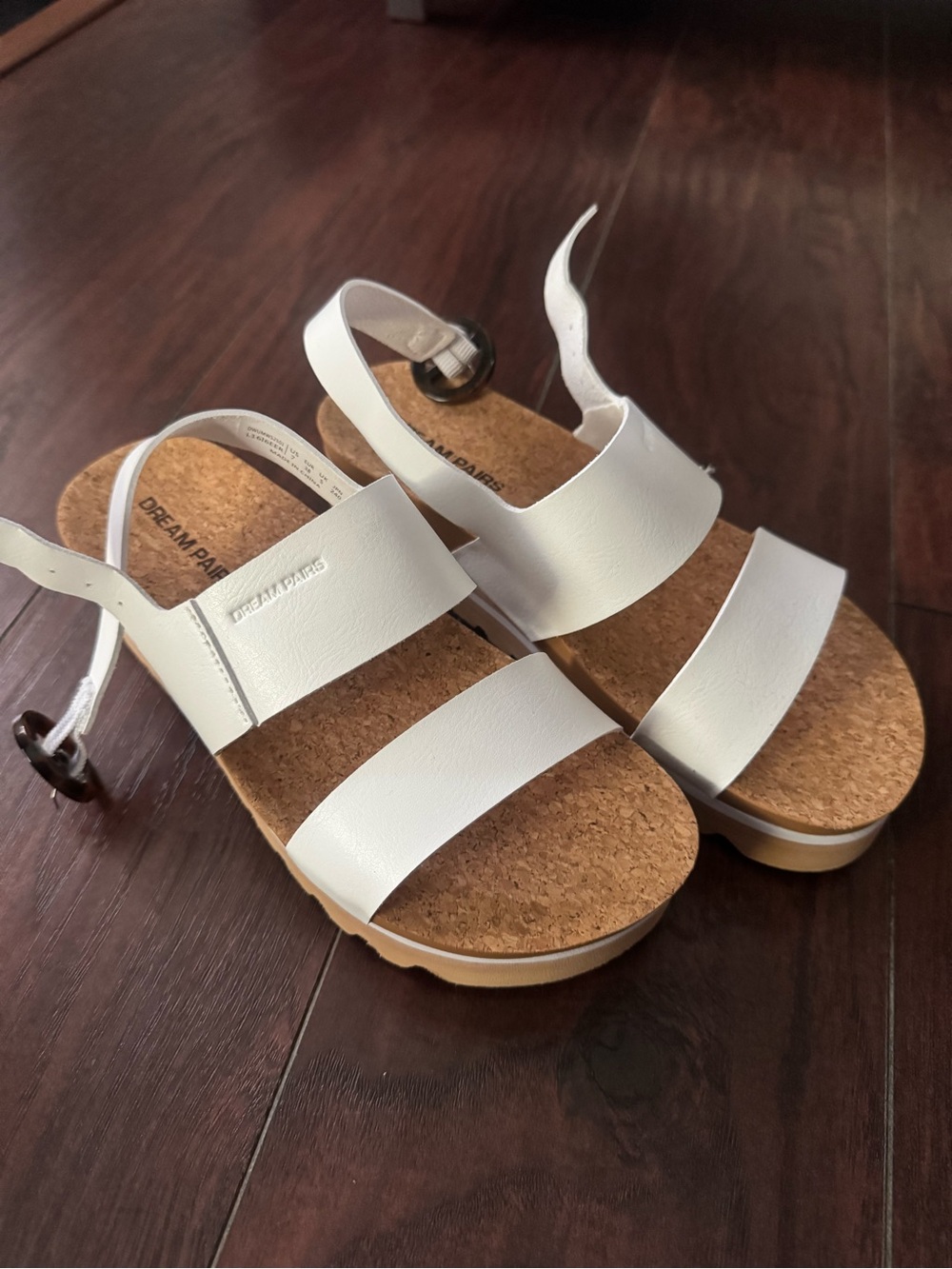 White Platform Sandals - Picture 3 of 4